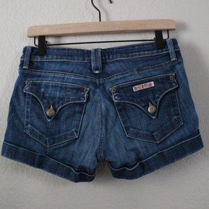 Husdon Cuffed Flap Pocket Jean Short Shorts